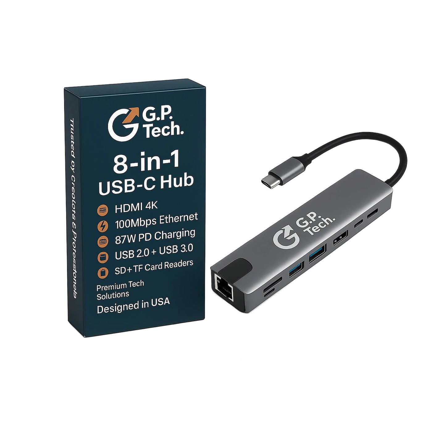 G.P. Tech. 8-in-1 USB-C Hub